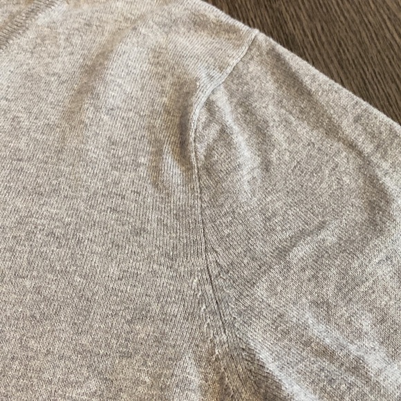 J. Crew Factory V-Neck long sleeve sweater. Size LT. Medium gray. Lightweight. - Picture 11 of 12